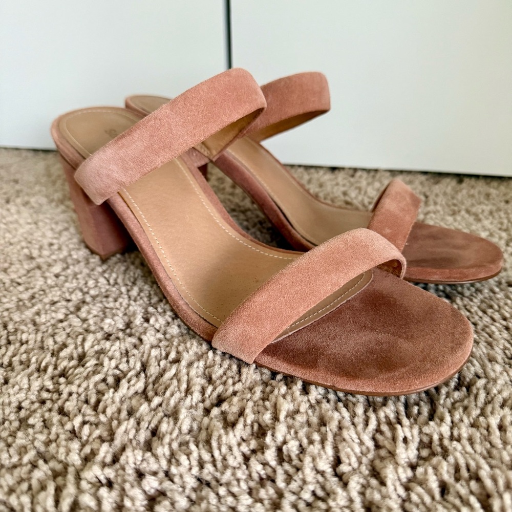 Soludos Ines Heel Sahara Pink Size 9.5